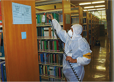 図書館除菌システム　施工例１